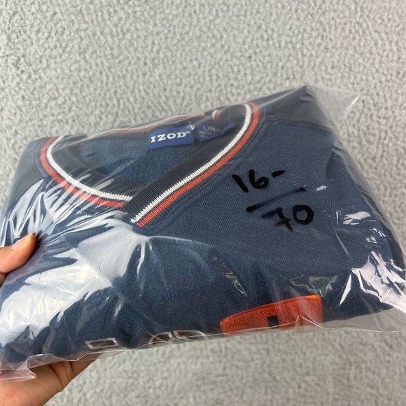 Vintage Izod sweatshirt kid spell out Long sleeve size L(14/16) - Picture 8 of 8